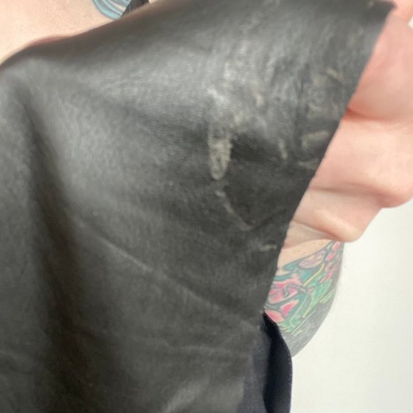 leather peplum skirt - Picture 3 of 3